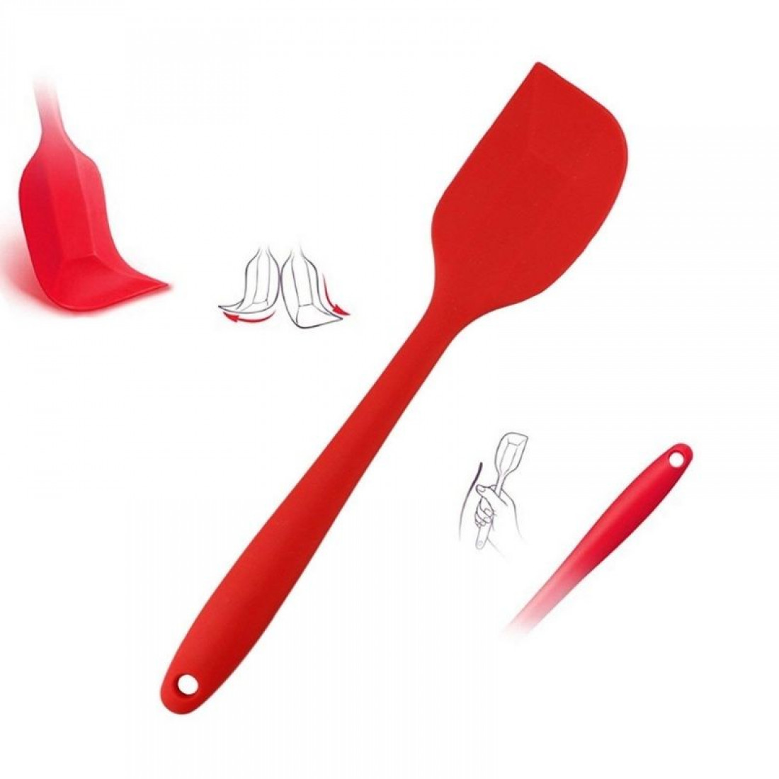 FULL SILICONE SPATULA MEDIUM SIZE
